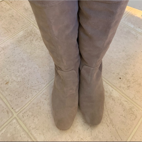 Enzo Angiolini grey suede knee high boots - Picture 7 of 7